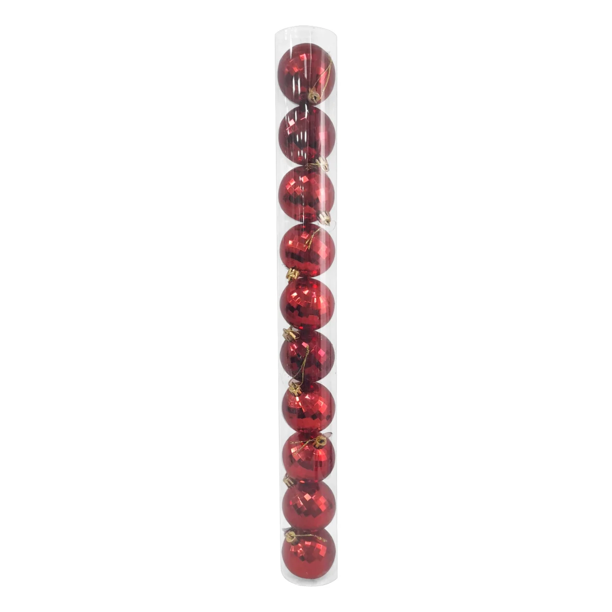 BOLA NAVIDEÑA ROJA 6CM X10