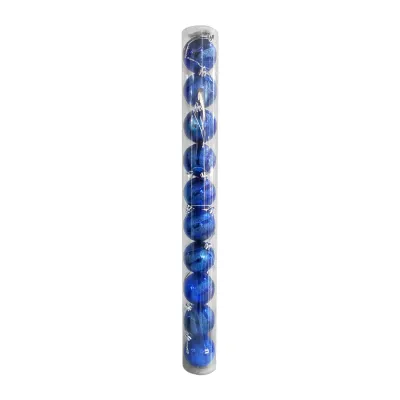 BOLA NAVIDEÑA AZUL OSCURO 6CM X10