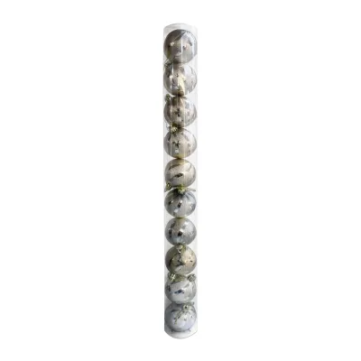 BOLA NAVIDEÑA CHAMPAÑA 6CM X10