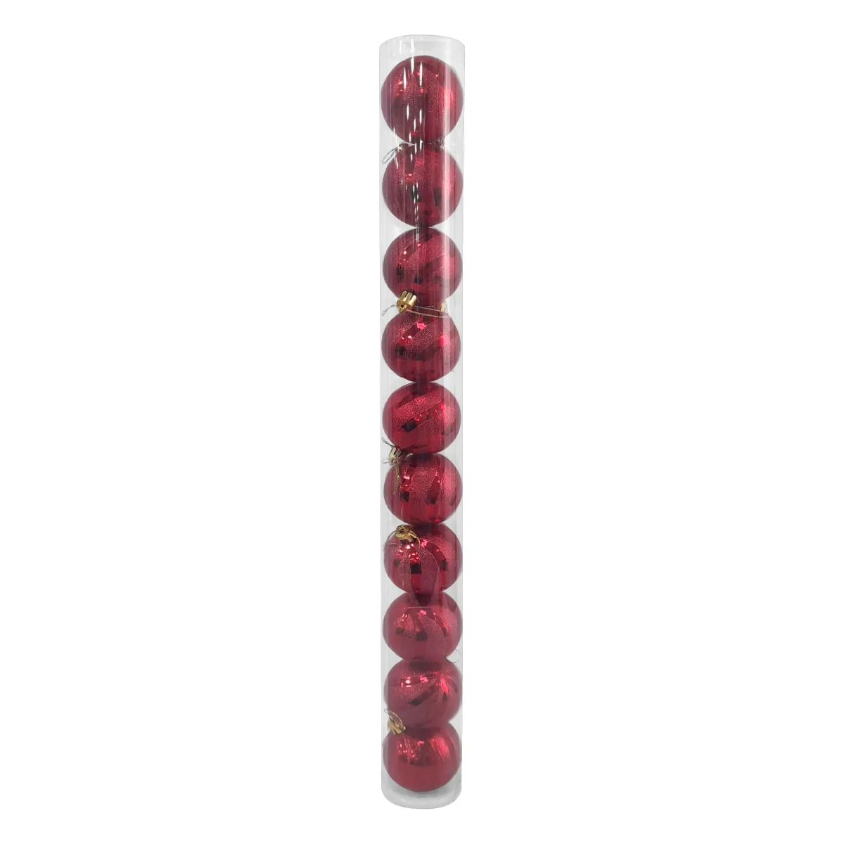 BOLA NAVIDEÑA ROJA 6CM X10