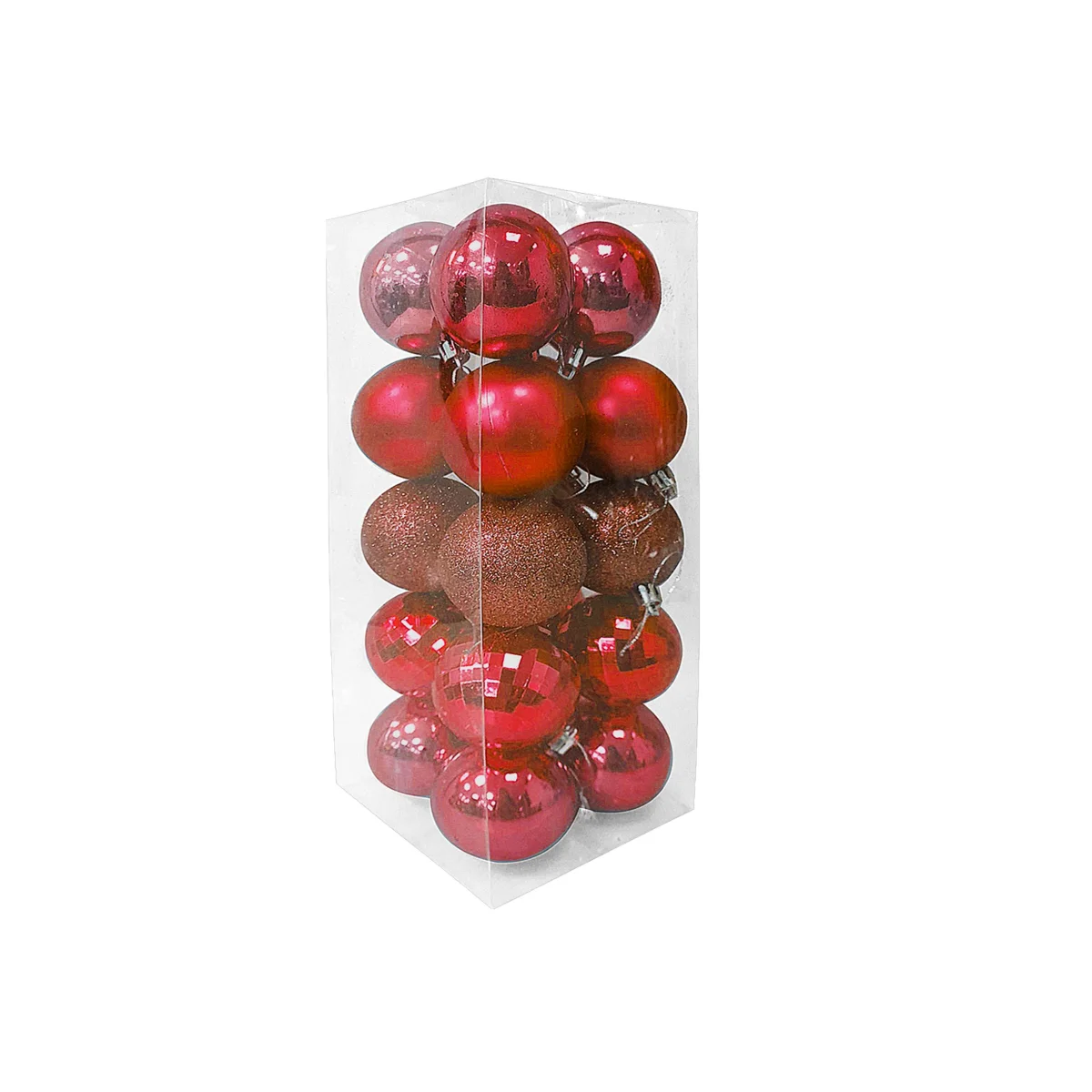 BOLA NAVIDEÑA ROJA 6CM X20