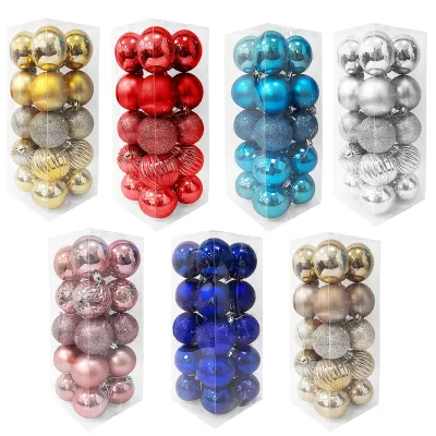 BOLA NAVIDEÑA SURTIDA 6CM X20 (5 COL)