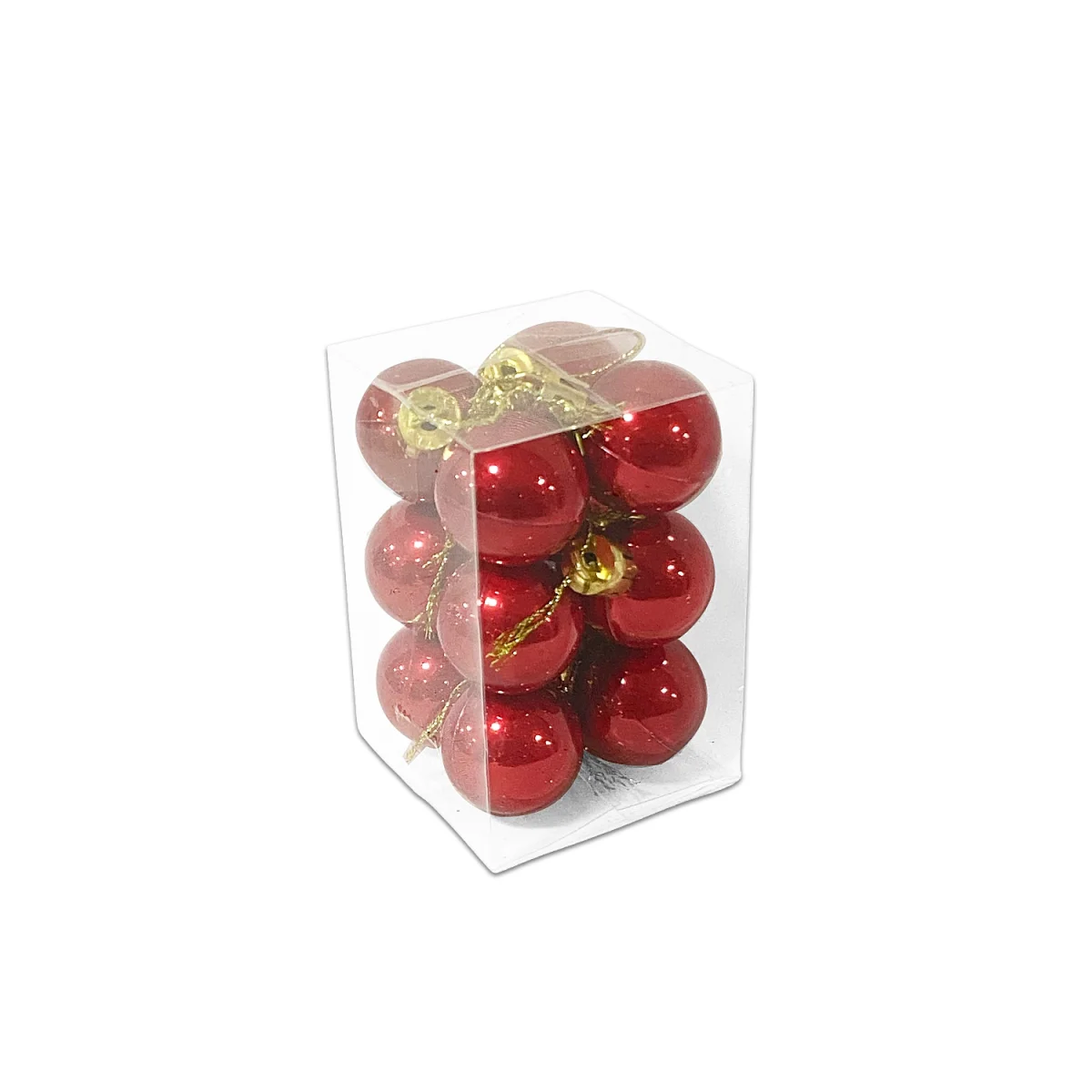 BOLA NAVIDEÑA ROJA 3CM X12
