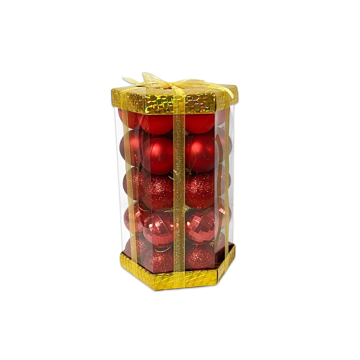 BOLA NAVIDEÑA ROJA 4CM X35
