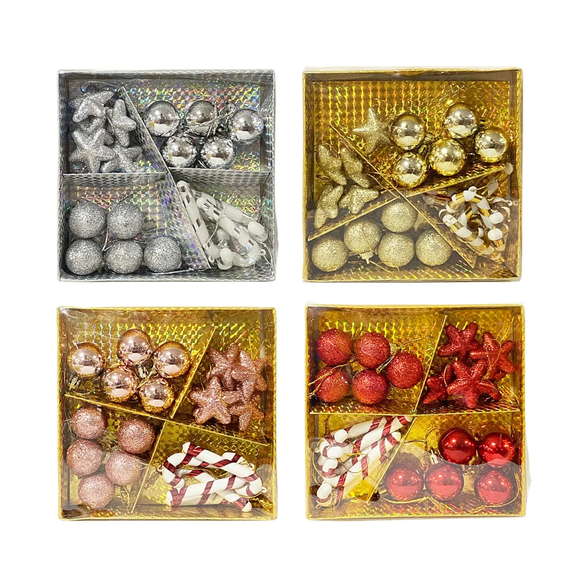 COLGANTE NAVIDEÑO SURTIDO 2.8CM X20 EN CAJA (4 COL)