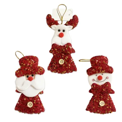 COLGANTE CARA MUÑECO NAVIDEÑO