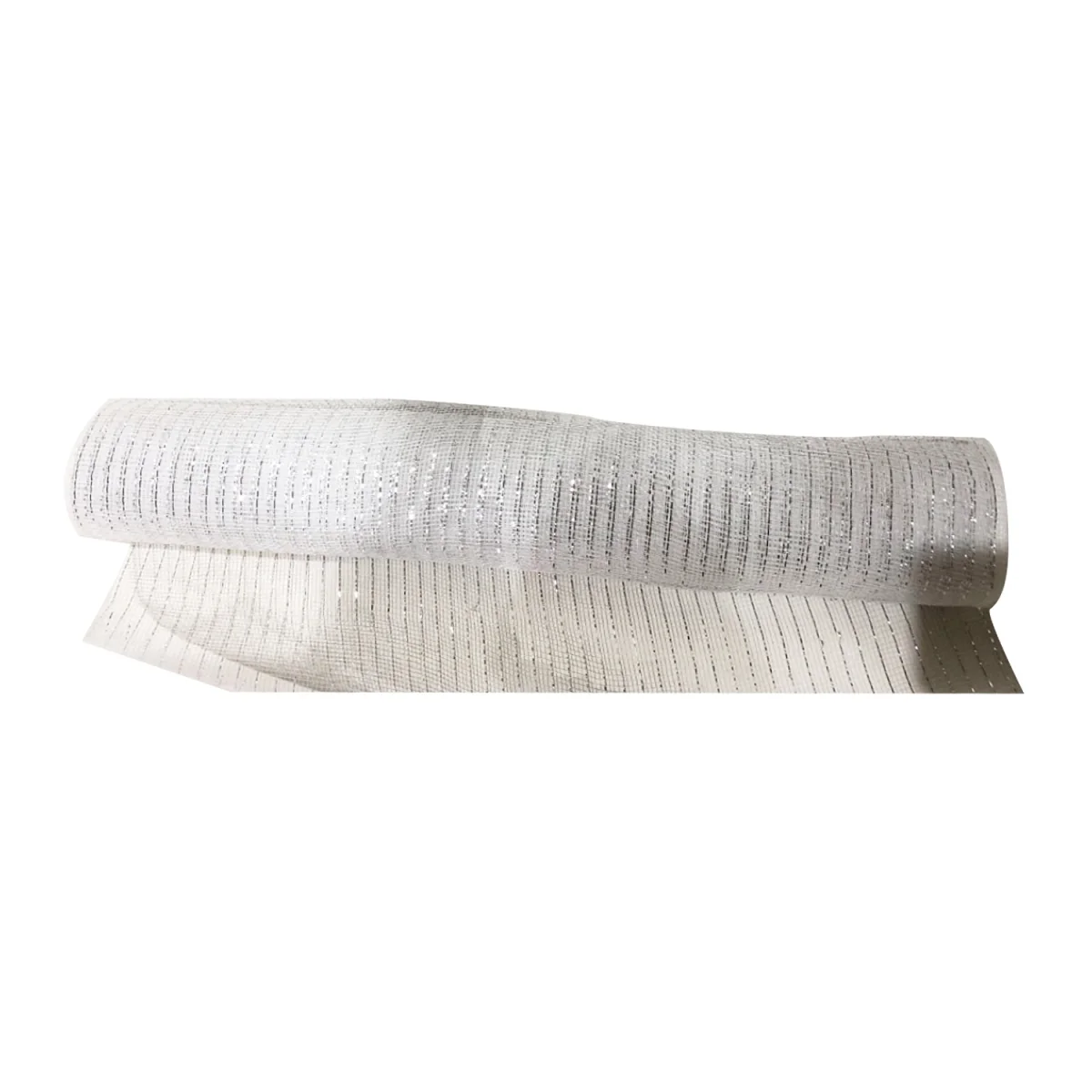 MALLA NAVIDEÑA TRADICIONAL BLANCA 52CM*10Y