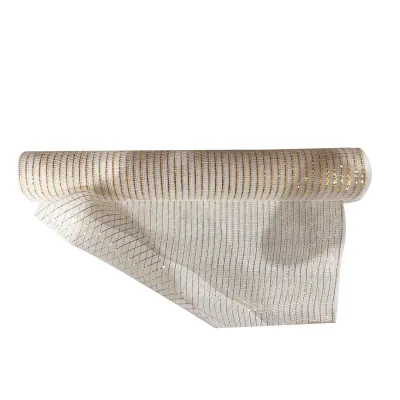 MALLA NAVIDEÑA TRADICIONAL CHAMPAÑA 52CM*10Y