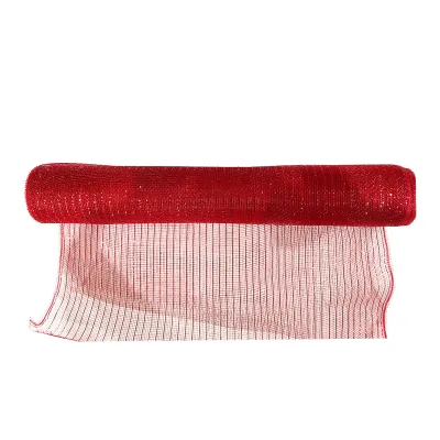 MALLA NAVIDEÑA TRADICIONAL ROJA 52CM*10Y