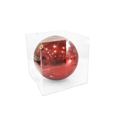 BOLA NAVIDEÑA ROJA BRILLANTE 25CM