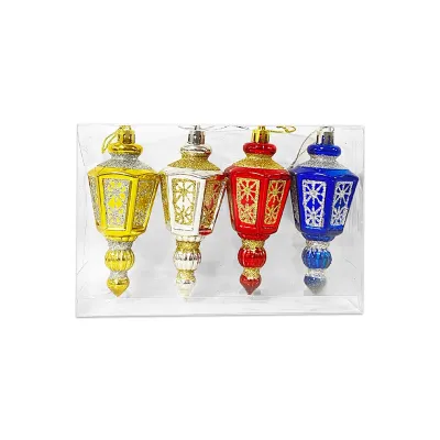 COLGANTE FAROL NAVIDEÑO 12CM X4