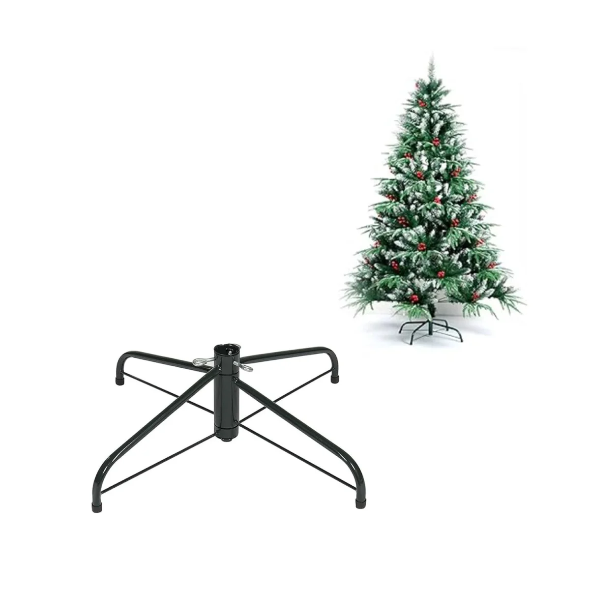 BASE METALICA PARA ARBOL DE 1.2M - 1.5M