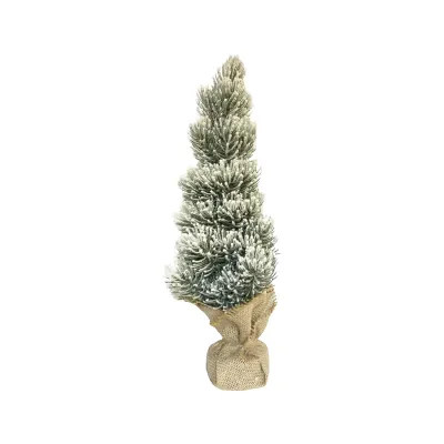 ADORNO ARBOL NAVIDEÑO NEVADO 37CM