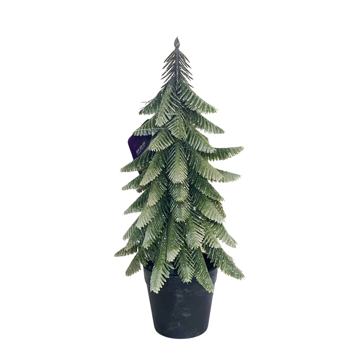 ADORNO ARBOL NAVIDEÑO EN MATERA 28CM