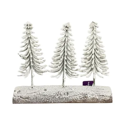 ADORNO ARBOL NAVIDEÑO NEVADO X3 28*7*23CM