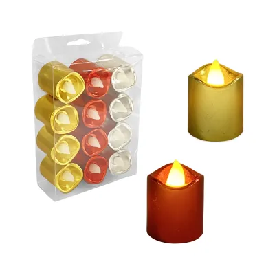 VELA NAVIDEÑA LUZ CALIDA 4CM (CJX12)