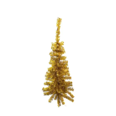 ARBOL NAVIDEÑO DORADO 90CM