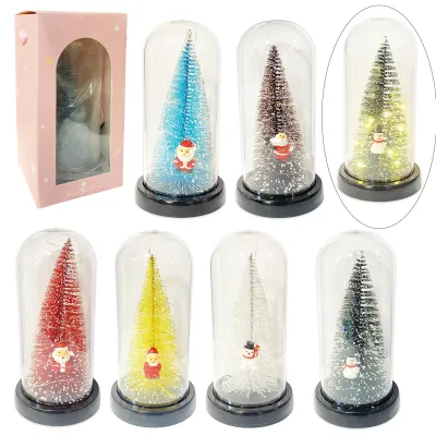 ADORNO ARBOL NAVIDEÑO CON LUZ ENCAPSULADO (PILAS)
