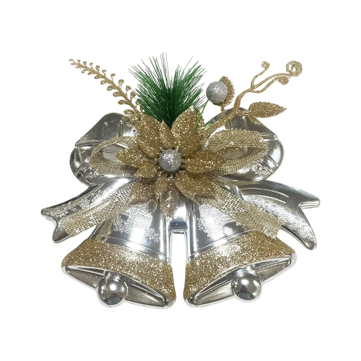 COLGANTE CAMPANAS NAVIDEÑAS 20*15CM