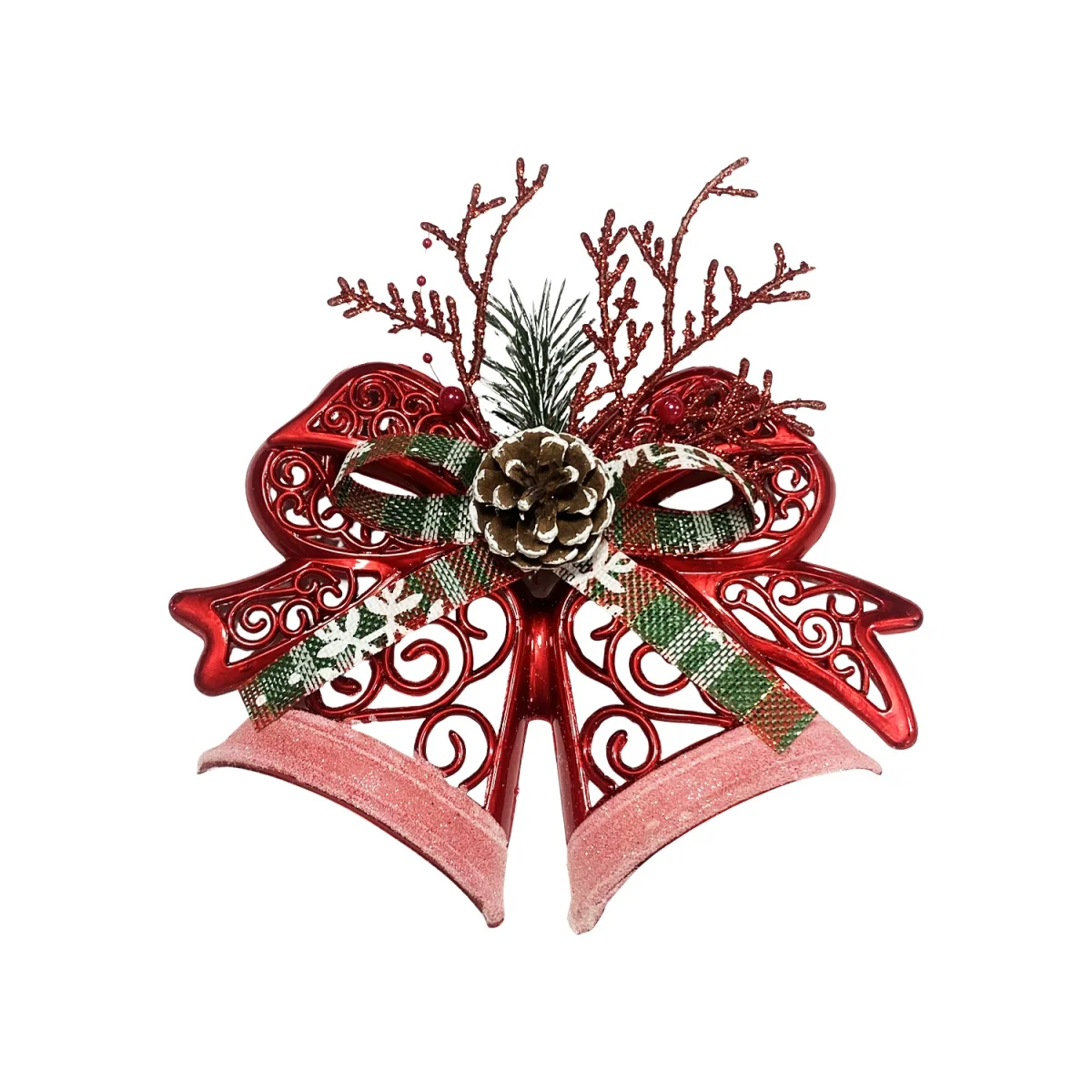 COLGANTE CAMPANAS NAVIDEÑAS 20*15CM