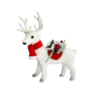 RENO NAVIDEÑO BLANCO 20*33CM