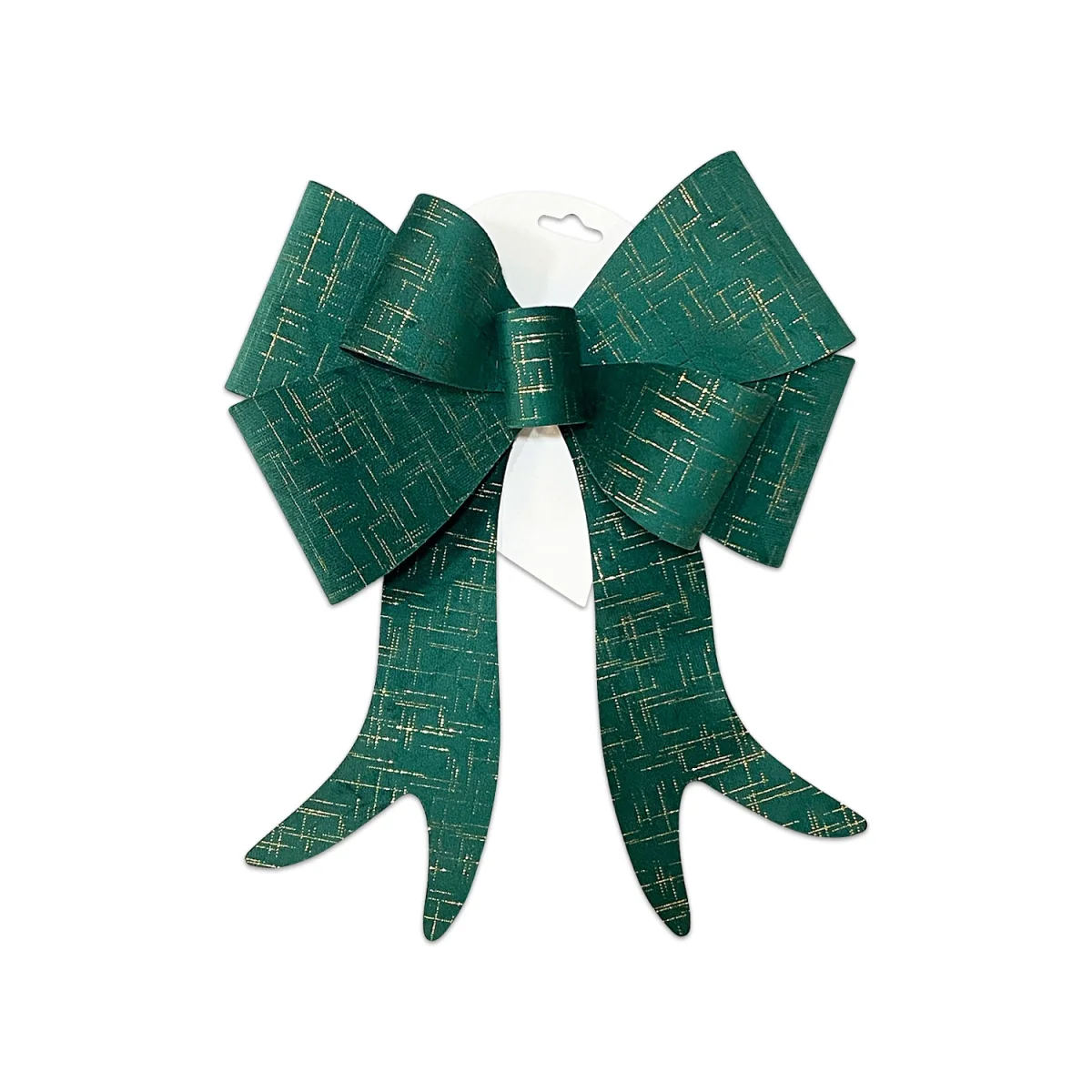 ADORNO MOÑO NAVIDEÑO VERDE 30*35CM