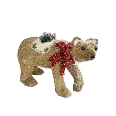 ADORNO OSO NAVIDEÑO 47*23*32CM