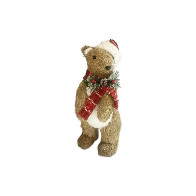 ADORNO OSO NAVIDEÑO 12*14*37CM