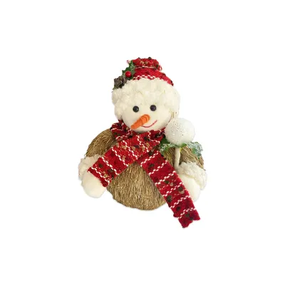 ADORNO MUÑECO DE NIEVE NAVIDEÑO 11*8.5*13CM