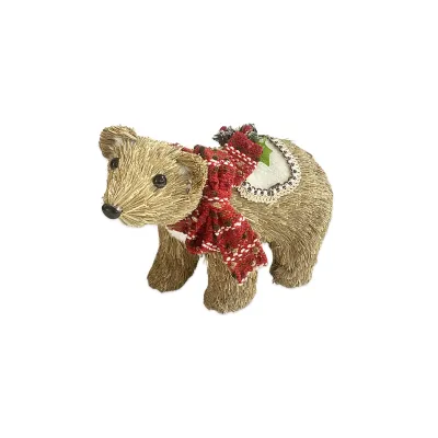 ADORNO OSO NAVIDEÑO 21*10*16CM