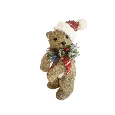 ADORNO OSO NAVIDEÑO 10*11*27CM