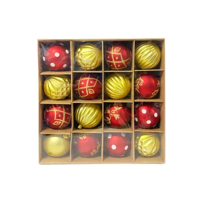 BOLA NAVIDEÑA R/D 6CM X16