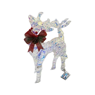 ADORNO RENO NAVIDEÑO CON LUZ 55*28CM (PILAS)