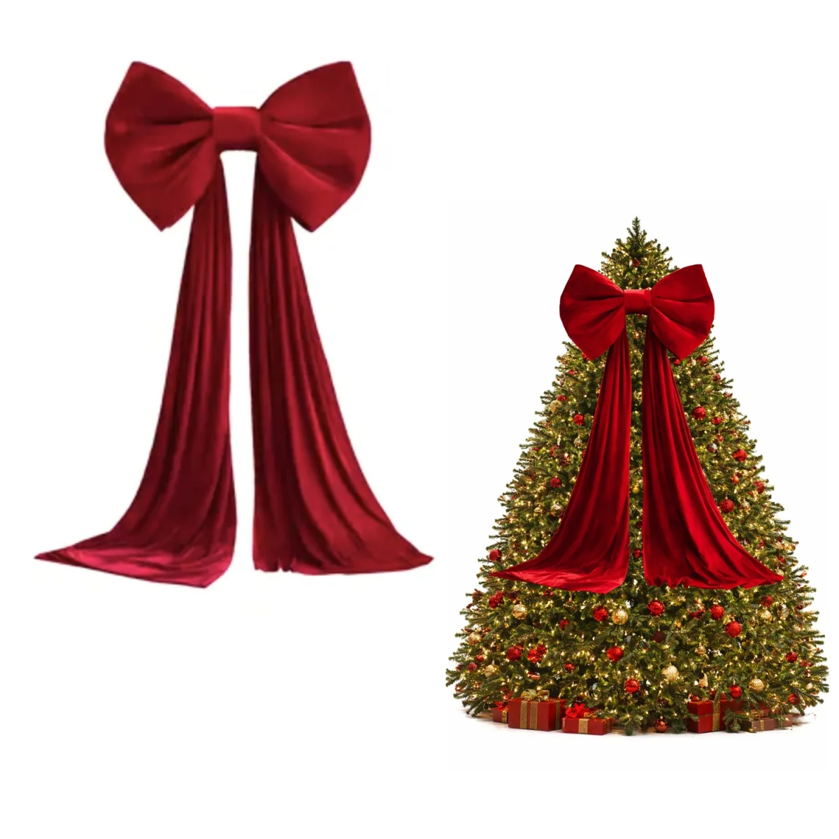 ADORNO MOÑO NAVIDEÑO ROJO GD 170*70*40CM