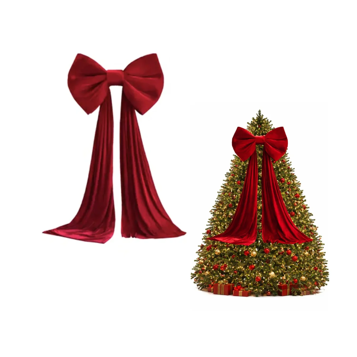 ADORNO MOÑO NAVIDEÑO ROJO GD 150*55CM