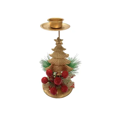 ADORNO CANDELABRO NAVIDEÑO 16*7.5CM