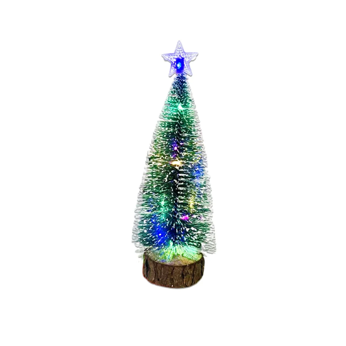 ADORNO ARBOL NAVIDEÑO CON LUZ 20CM