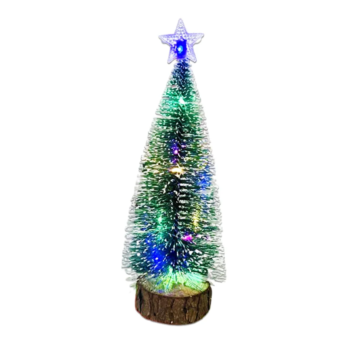 ADORNO ARBOL NAVIDEÑO CON LUZ 25CM