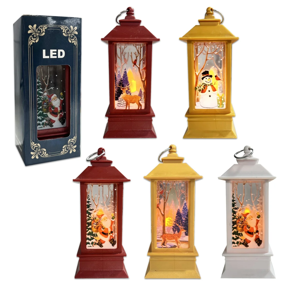 ADORNO FAROL NAVIDEÑO LUZ CALIDA