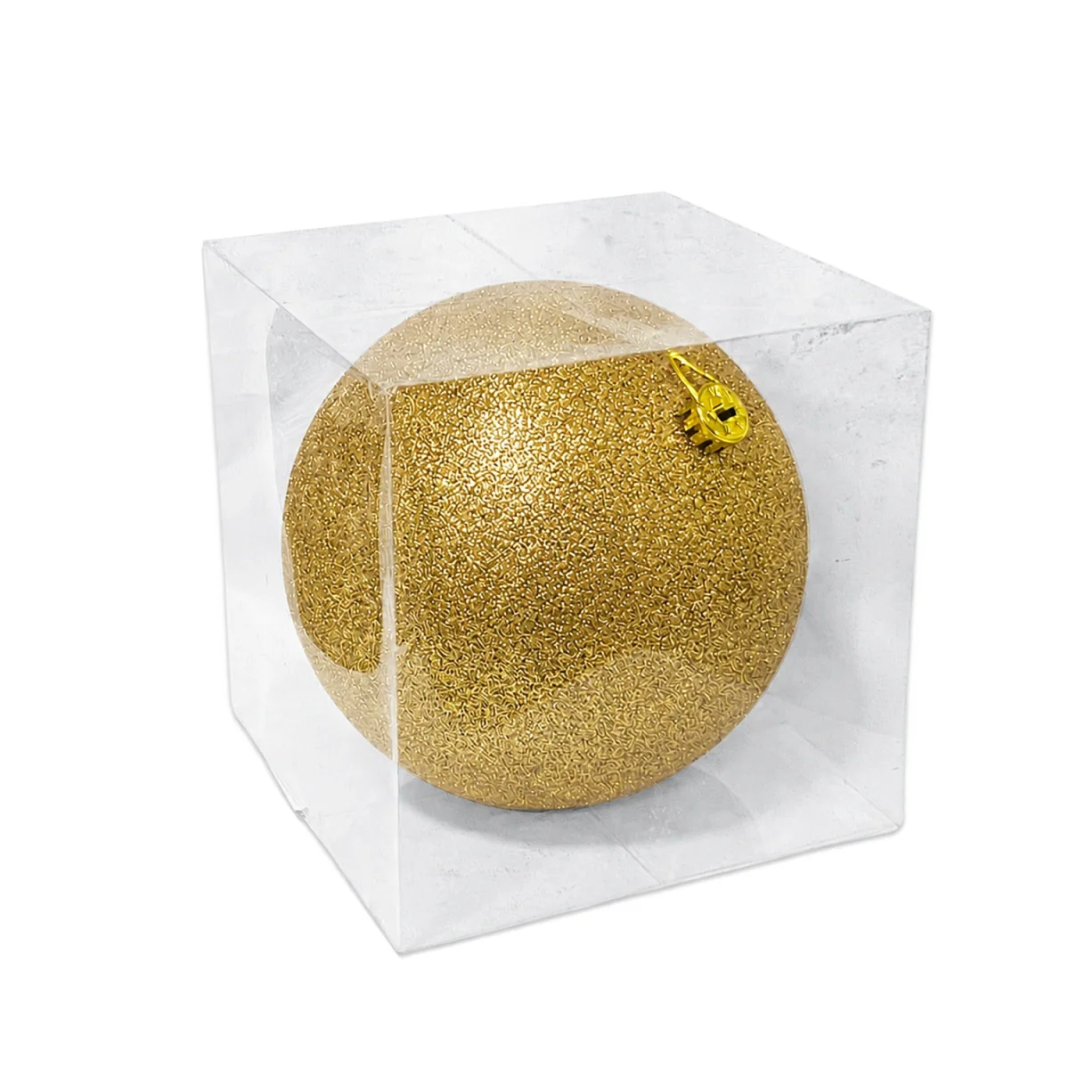 BOLA NAVIDEÑA DORADA 20CM
