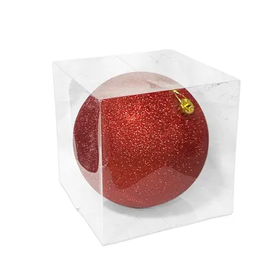 BOLA NAVIDEÑA ROJA 20CM