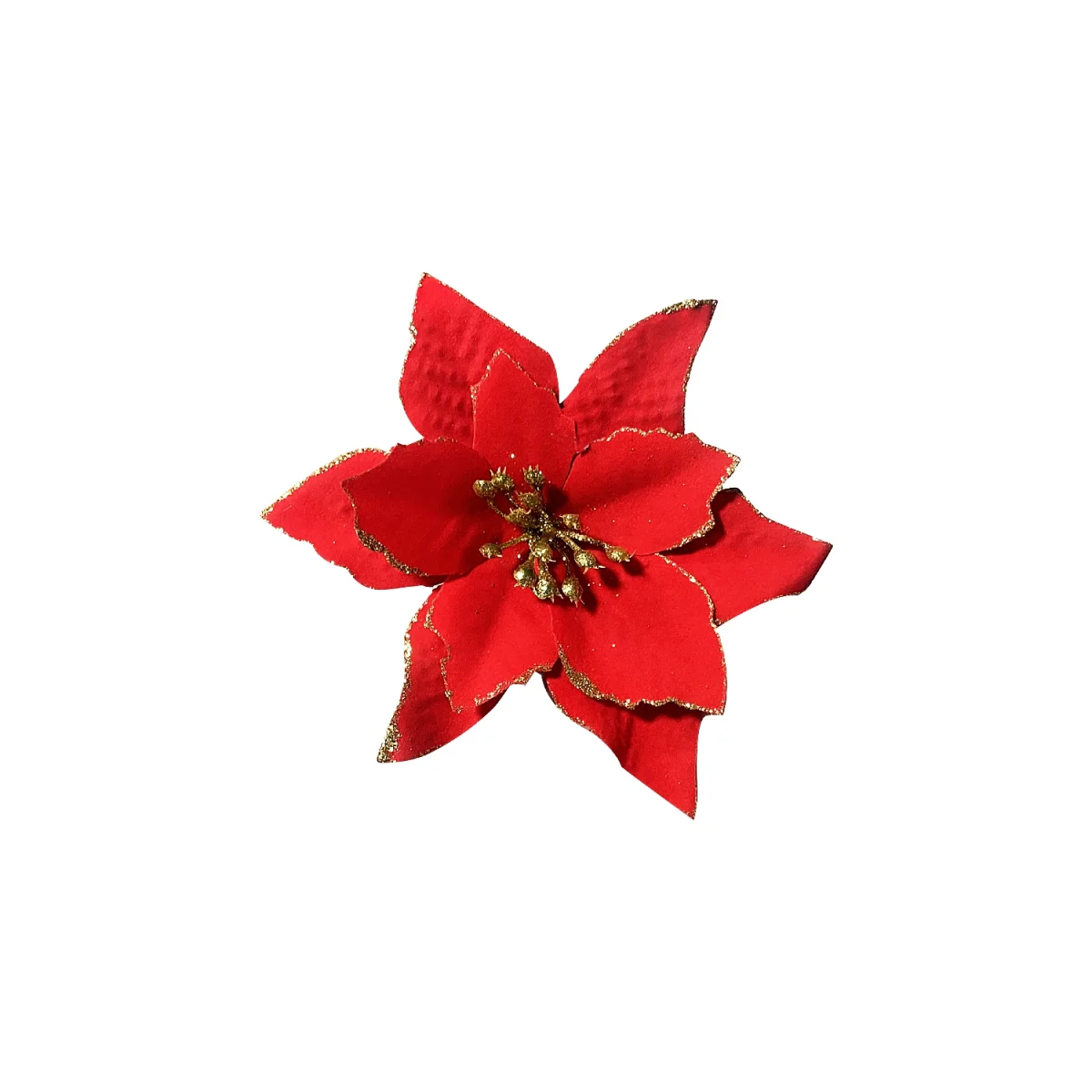 FLOR NAVIDEÑA ROJA 14CM (PQTX12)