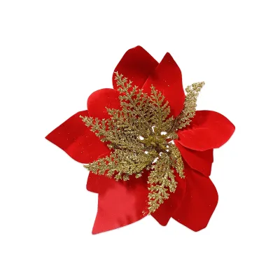 FLOR NAVIDEÑA ROJA 20CM (PQTX12)