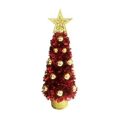 ADORNO ARBOL NAVIDEÑO CON LUZ 48CM