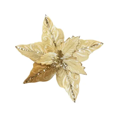 FLOR NAVIDEÑA CHAMPAÑA (BDJX80)