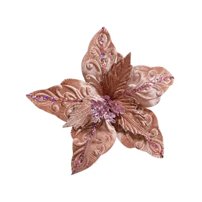 FLOR NAVIDEÑA PALO ROSA (BDJX80)