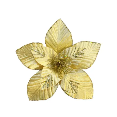 FLOR NAVIDEÑA DORADA (BDJX80)