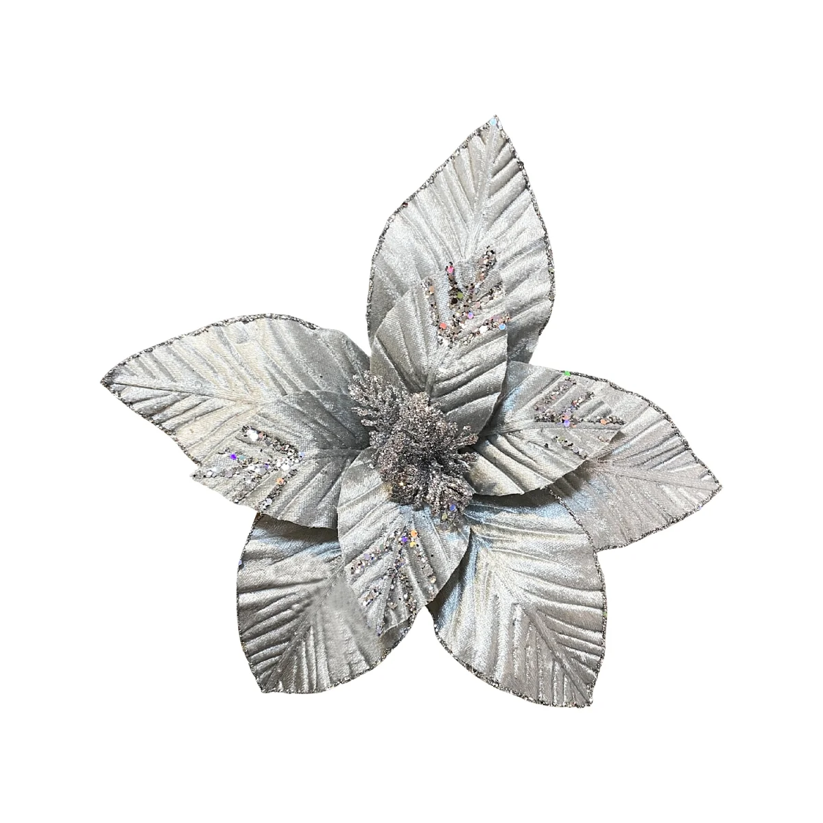 FLOR NAVIDEÑA PLATEADA (BDJX80)