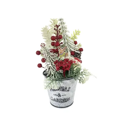 ADORNO PLANTAS NAVIDEÑAS EN MATERA