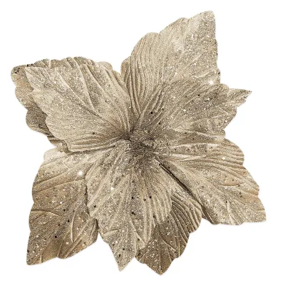 FLOR NAVIDEÑA CHAMPAÑA 40CM (BJX60)